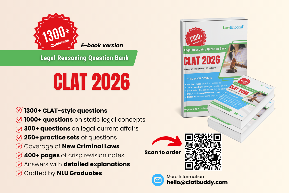 1300 Question on Legal Reasoning for CLAT 2026