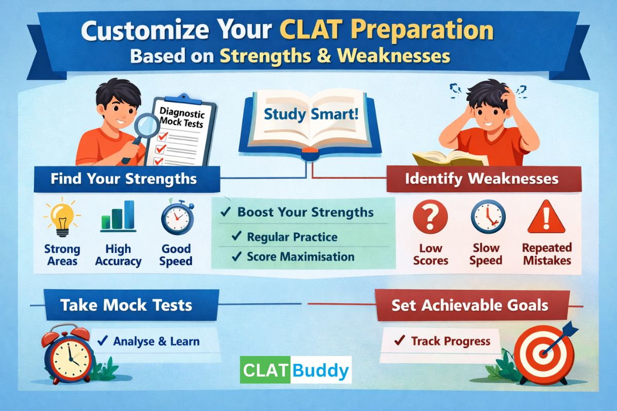 How To Customise Your CLAT Preparation Based On Your Strengths And Weaknesses