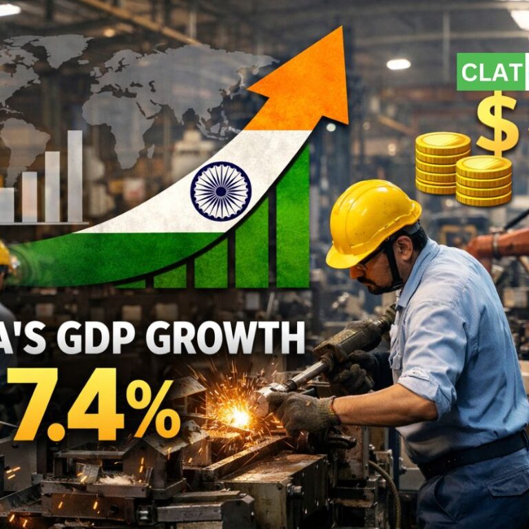 India’s GDP Growth Seen at 7.4% in 2025-26, Manufacturing Leads Recovery