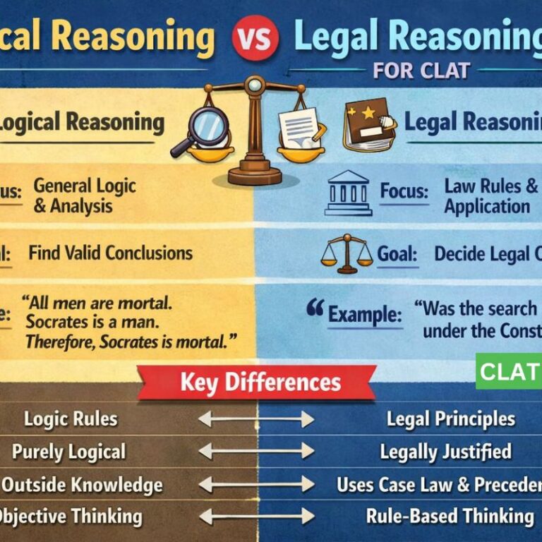 Logical Reasoning vs Legal Reasoning for CLAT