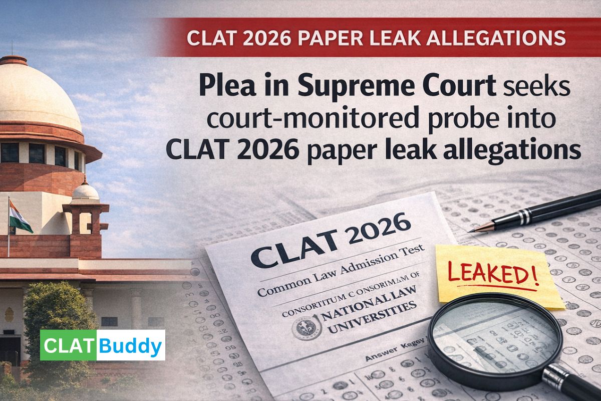 Plea in Supreme Court Seeks Court-Monitored Probe into CLAT 2026 Paper Leak Allegations