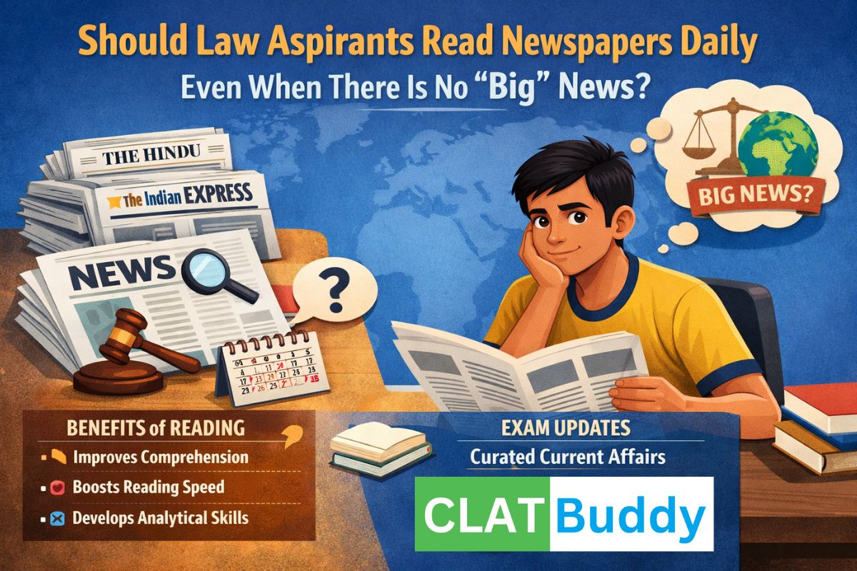 Should Law Aspirants Read Newspapers Daily Even When There Is No “Big” News?
