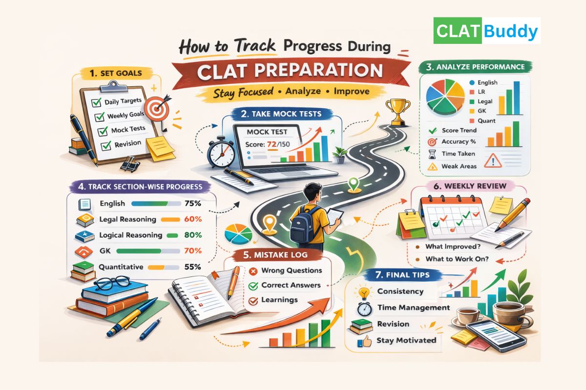How to Track Your Progress During CLAT Preparation