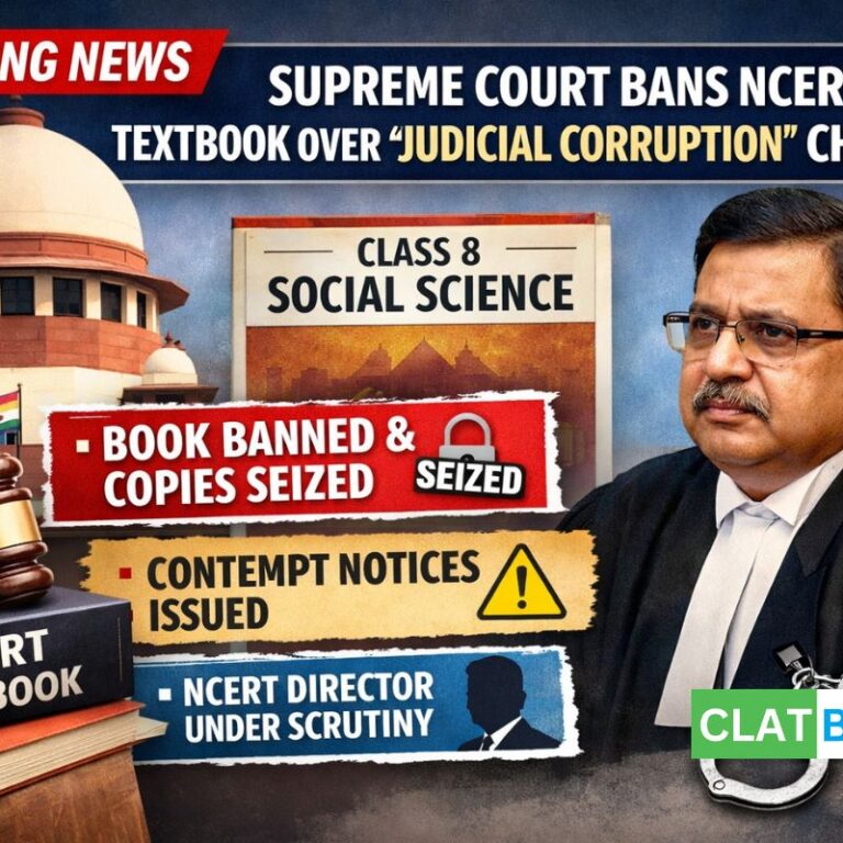 Supreme Court Bans NCERT Class 8 Textbook Over Chapter on ‘Judicial Corruption’, Issues Contempt Notice