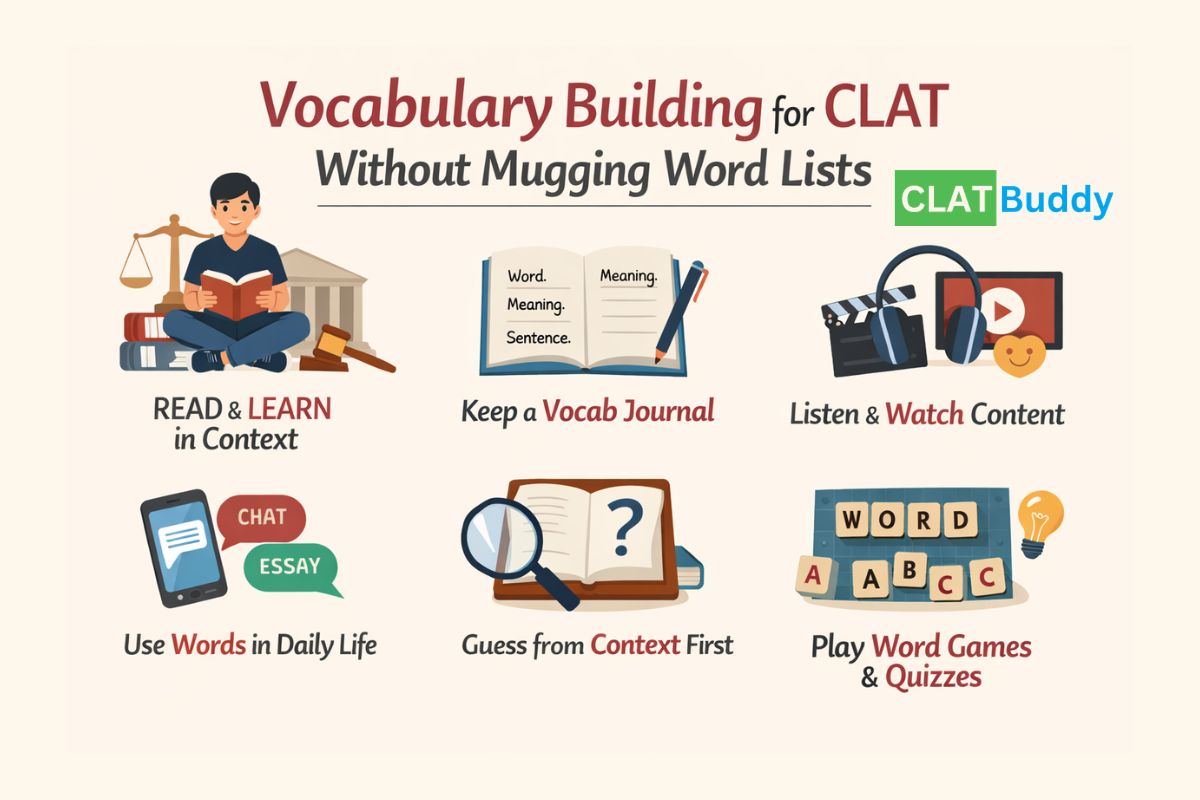 Vocabulary Building for CLAT Without Mugging Word Lists