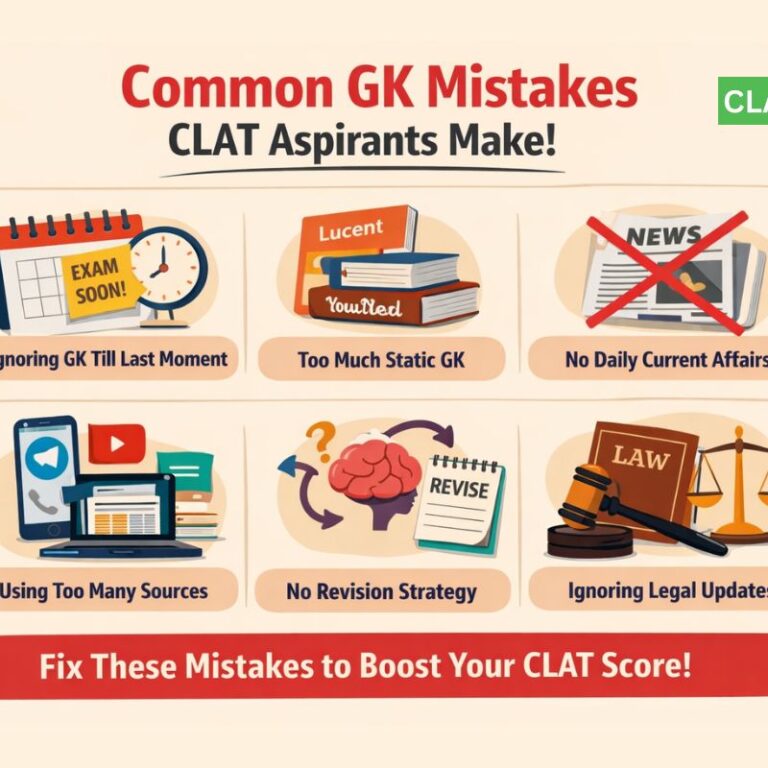 Common GK Mistakes CLAT Aspirants Make