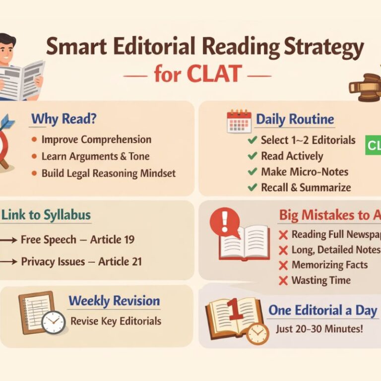 Editorial Reading Strategy for CLAT Aspirants