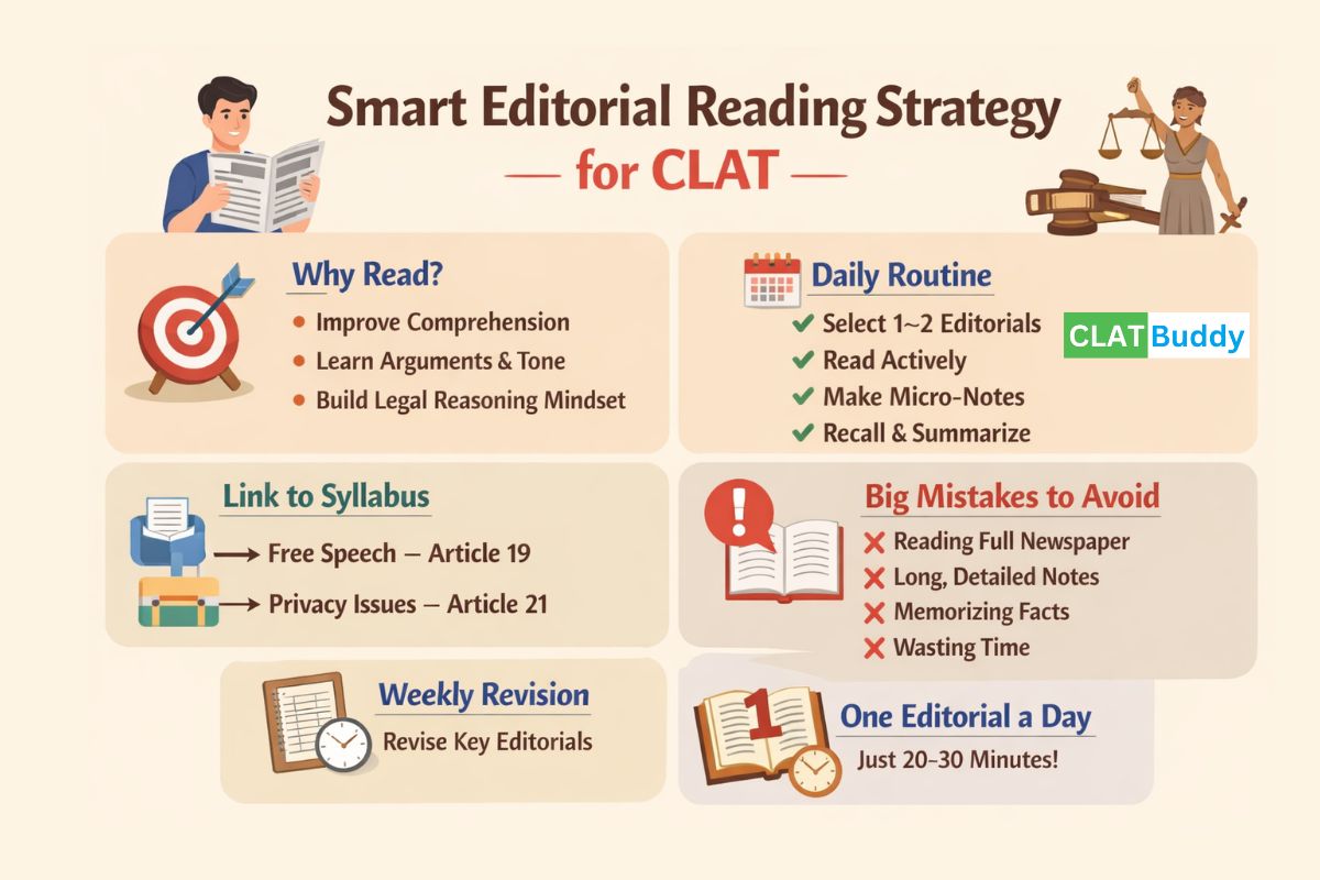 Editorial Reading Strategy for CLAT Aspirants