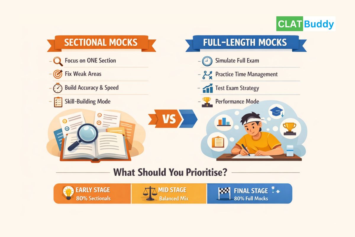 Full-Length vs Sectional Mocks for CLAT What Should You Prioritise