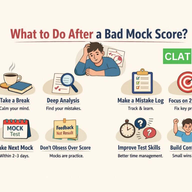 What to Do After a Bad Mock Score in CLAT