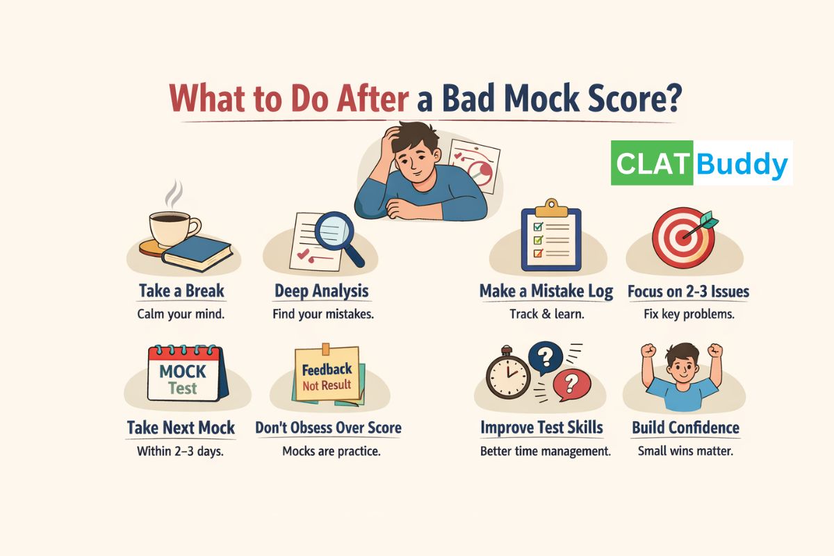 What to Do After a Bad Mock Score in CLAT