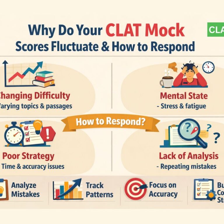 Why Do Your CLAT Mock Scores Fluctuate and How Should You Respond