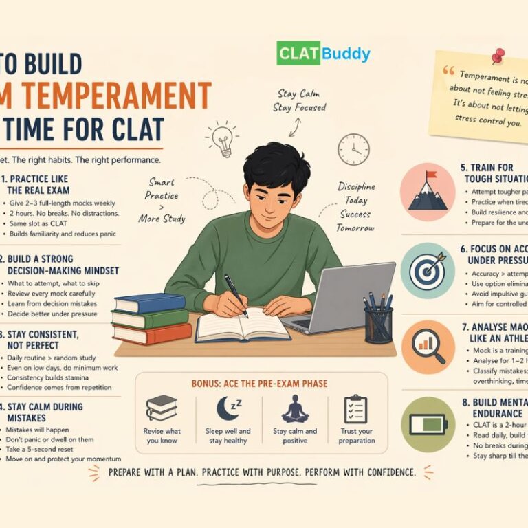 How to Build Exam Temperament Over Time for CLAT