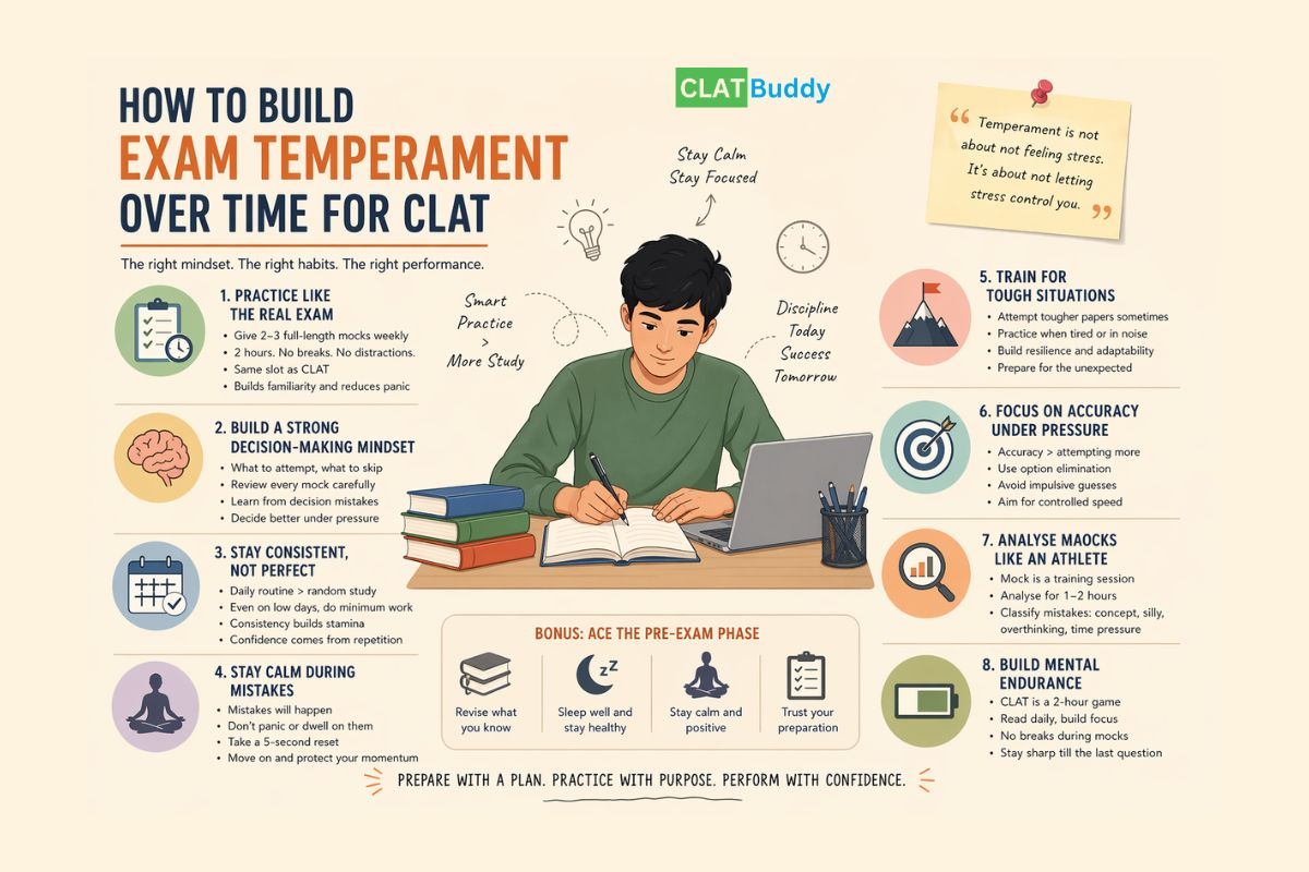How to Build Exam Temperament Over Time for CLAT