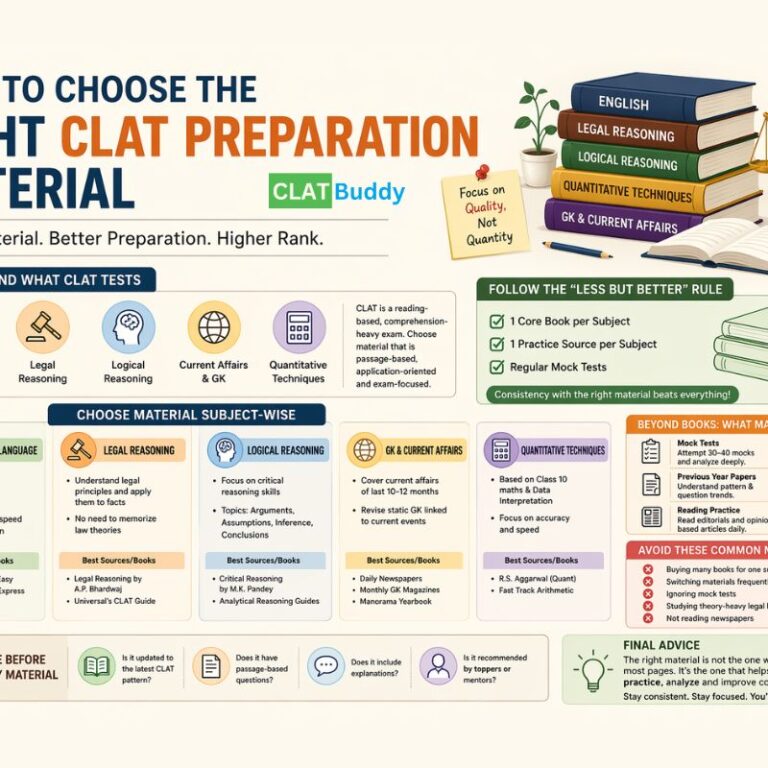 How to Choose the Right CLAT Preparation Material
