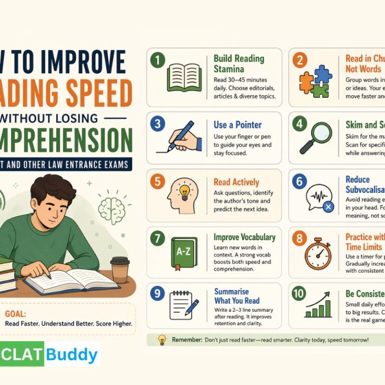 How to Improve Reading Speed Without Losing Comprehension for CLAT