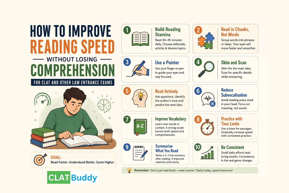 How to Improve Reading Speed Without Losing Comprehension for CLAT