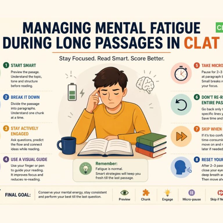 Managing Mental Fatigue During Long Passages in CLAT