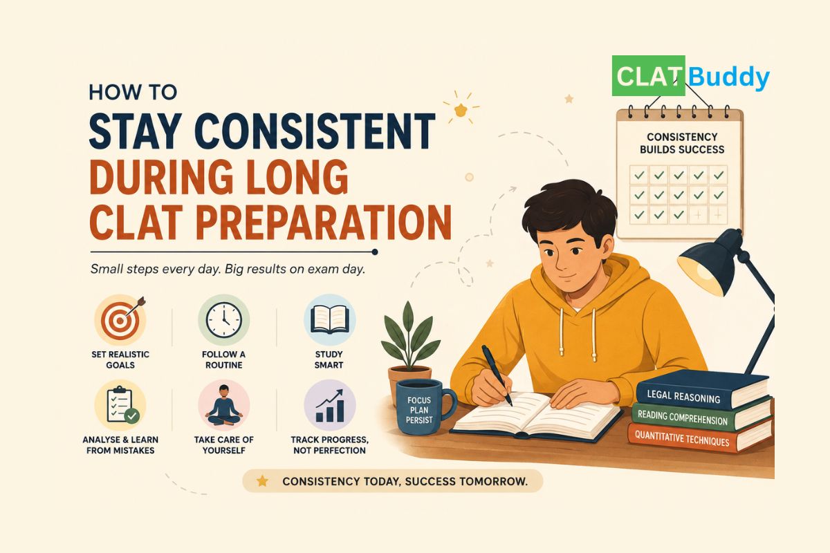 How to Stay Consistent During Long CLAT Preparation