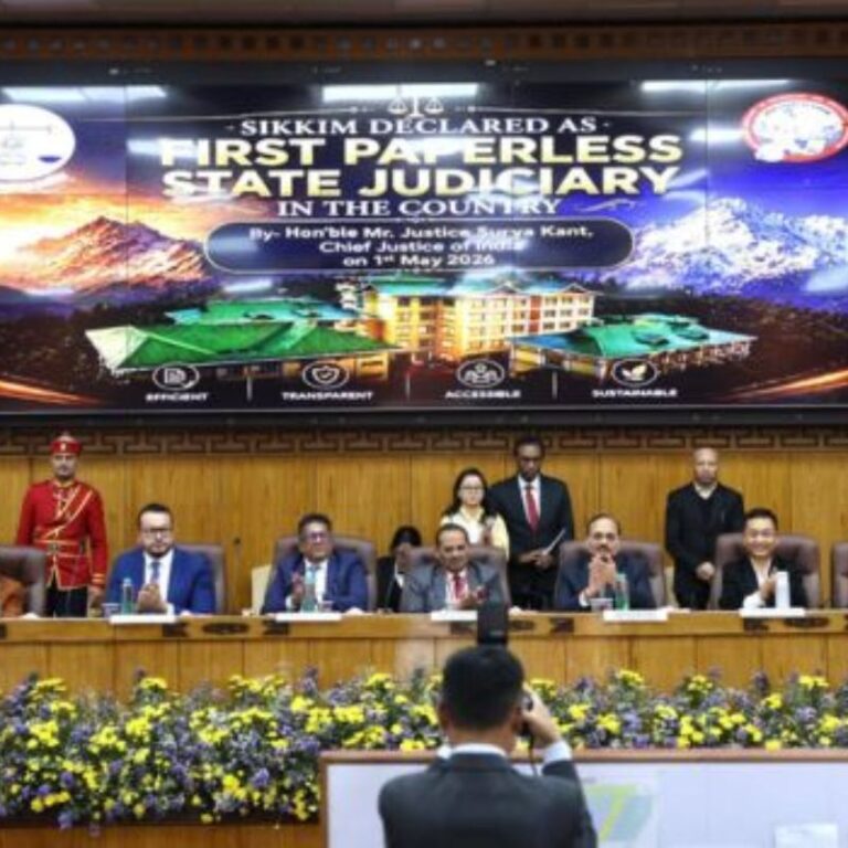 Sikkim becomes country’s first paperless judiciary state