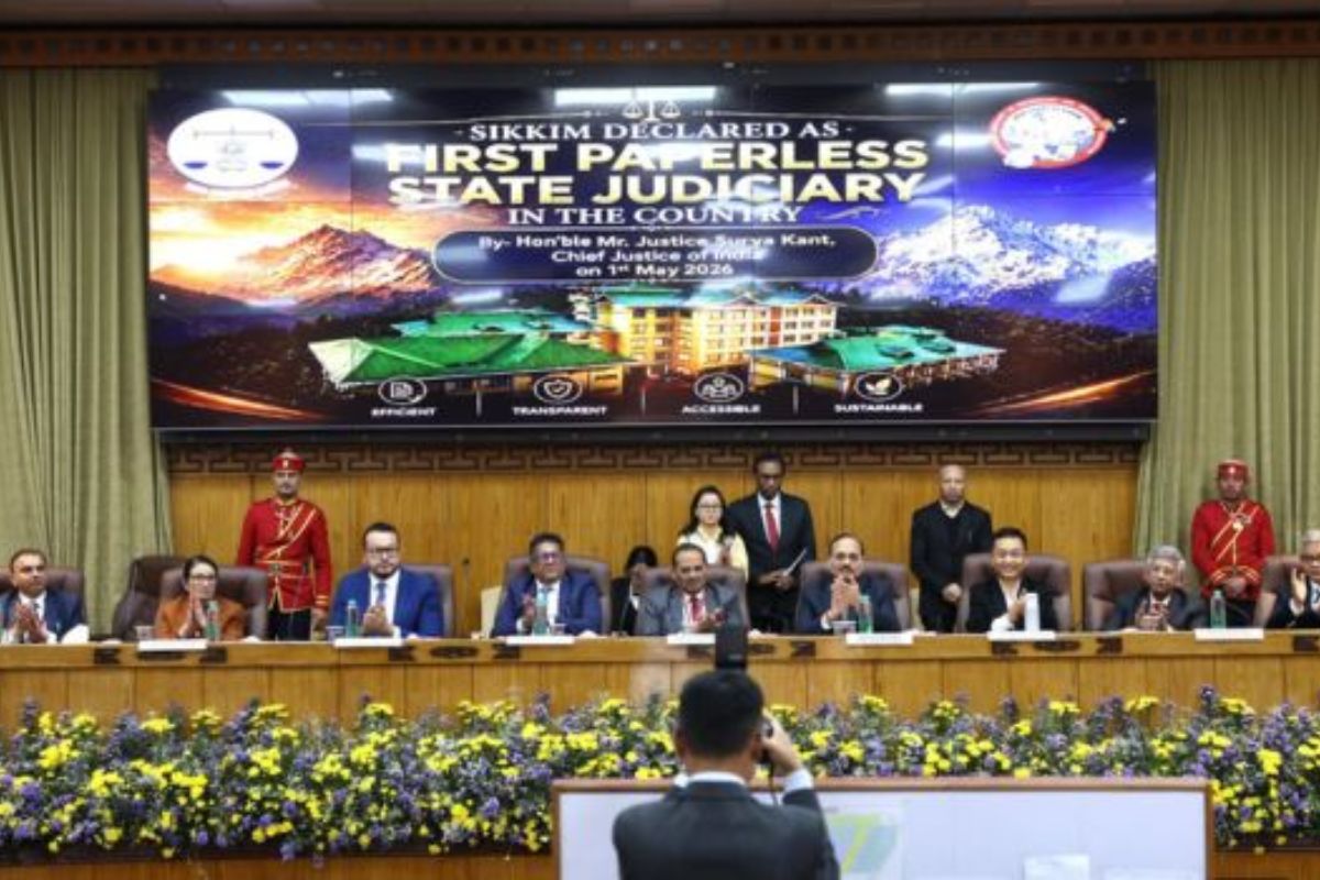 Sikkim becomes country’s first paperless judiciary state
