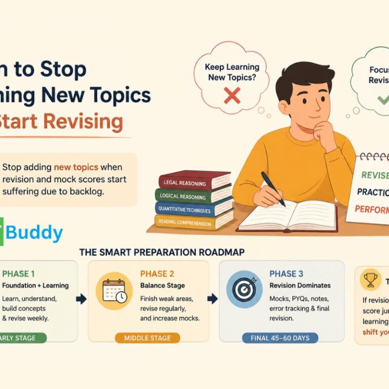 When Should You Stop Learning New Topics and Start Revising for CLAT