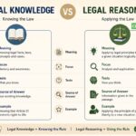 Legal knowledge vs legal reasoning comparison
